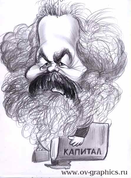 Карикатура на Карла Маркса